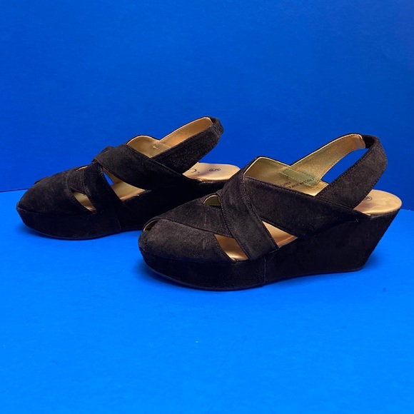 Final Price! Caspita Vintage Black Suede Platform - Picture 5 of 9
